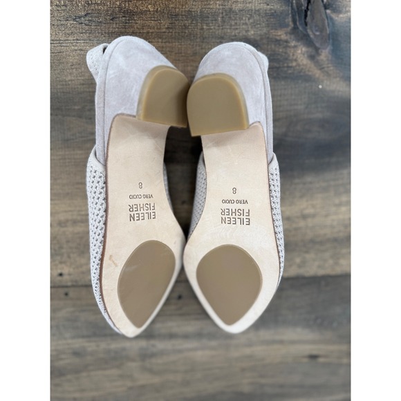 Eileen Fisher Vasa Knit Slingback Pump Blush Pink Women's Size 8 Classic Capsule - Picture 4 of 9